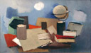 La mappemonde - huile sur toile de 1939 par Jean Lasne