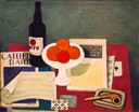 Cahier d'art - huile sur toile de 1930 par Henri Jannot