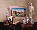 Nature morte à l'écorchée - huile sur toile de 1989 par Henri Jannot