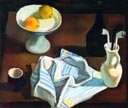 Nature morte aux pipes - huile sur toile de 1941 par Henri Jannot