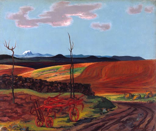 Henri Jannot - Huile sur toile - Puy de Dôme - 1957