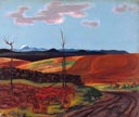 Puy de Dôme - huile sur toile de 1957 par Henri Jannot